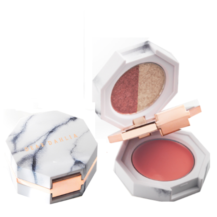 Phấn Mắt Hiệu Ứng Ánh Nhũ Lấp Lánh Dear Dahlia Paradise Dual Palette [Match] Multi - Balm & Eye Shadow Trio