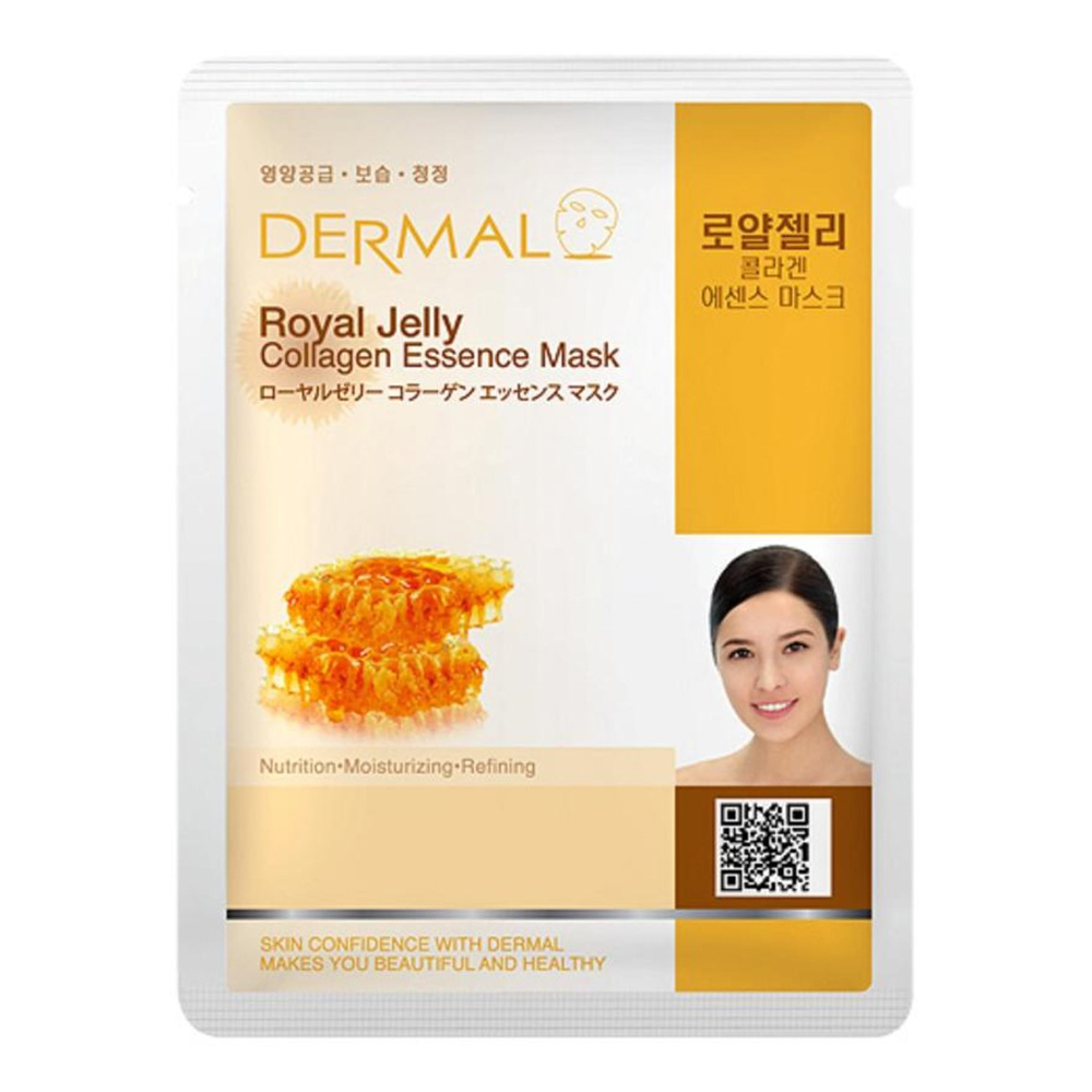 Mặt Nạ Collagen Sữa Ong Chúa Dermal Royal Jelly Collagen Essence Mask 23G