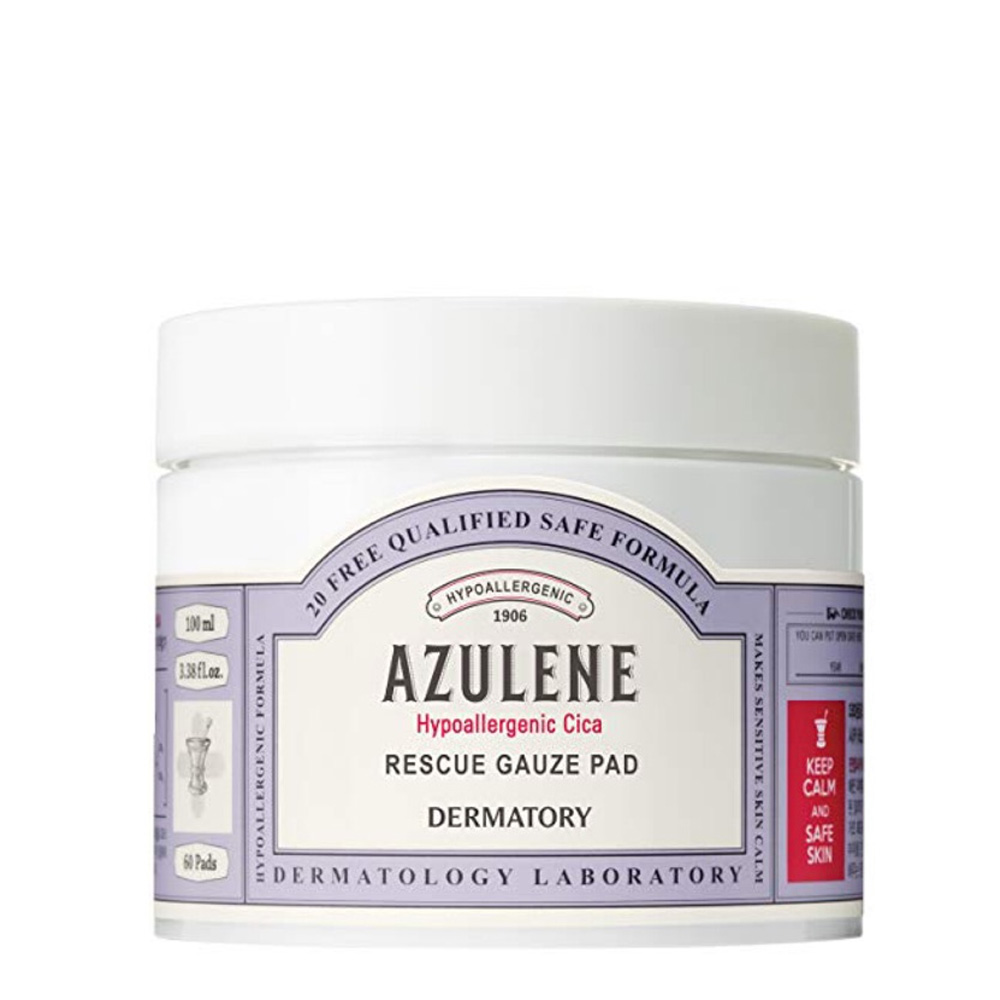 Miếng Pad Dưỡng Da Dermatory Hypoallergenic Cica Rescue Gauze Pad 100G (60Pc)