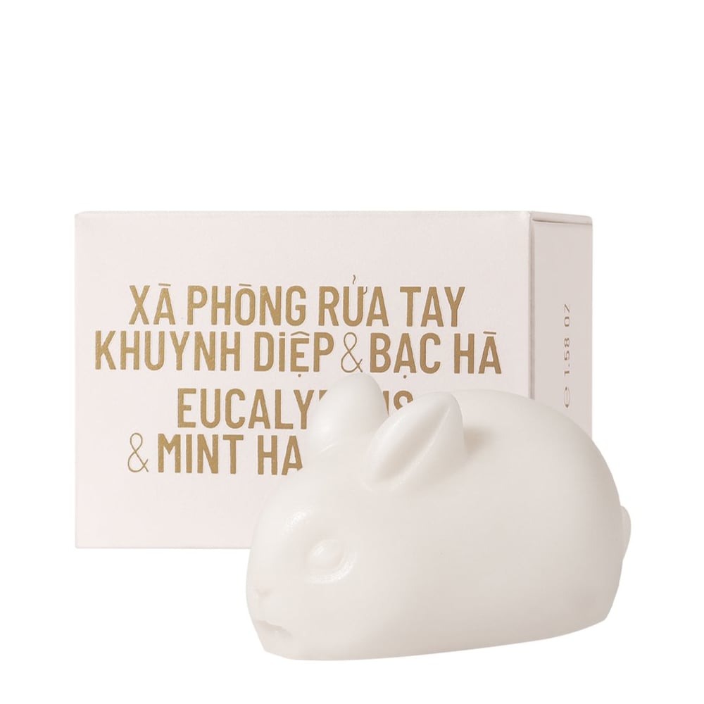 Xà Phòng Rửa Tay Khuynh Diệp Và Bạc Hà Hình Chú Thỏ Cocoon Eucalyptus & Mint Hand Soap 45G