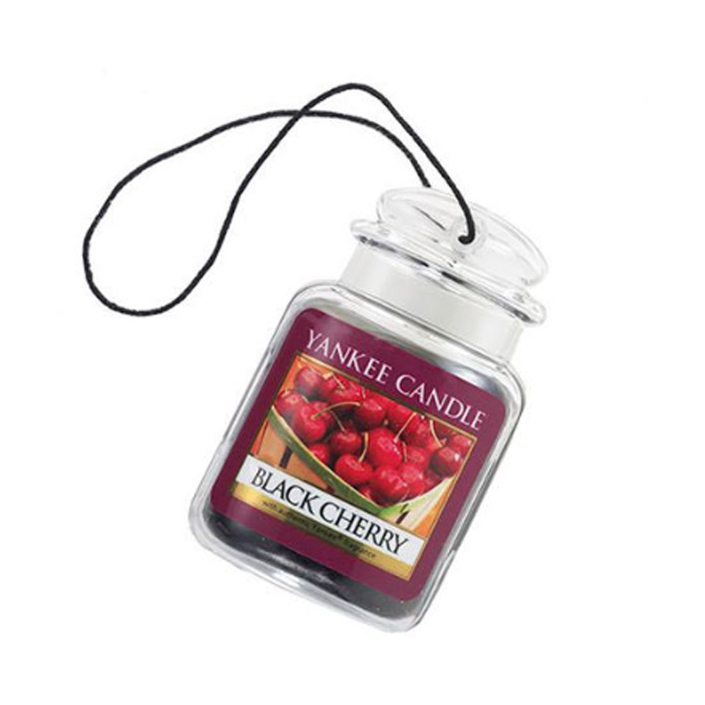 Sáp Thơm Xe Dạng Treo Hương Anh Đào Đen Yankee Car Jar Ultimated - Black Cherry