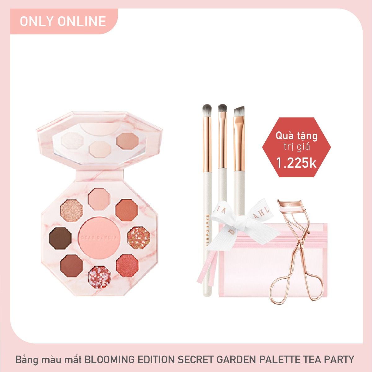 Combo Bảng Màu Mắt Đa Hiệu Ứng Dear Dahlia Secret Garden Palette - Tea Party