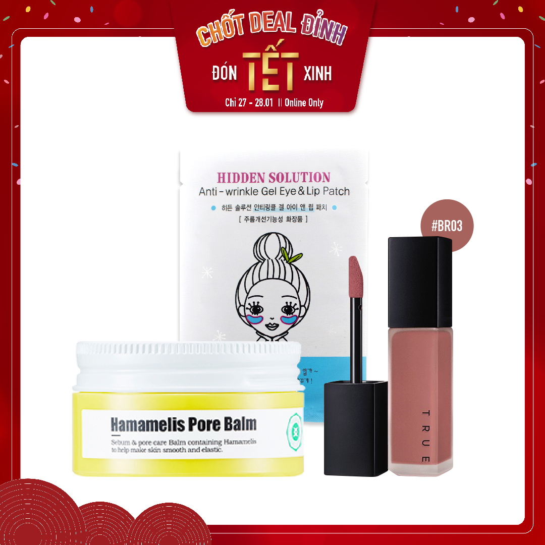 Combo Son Kem & Kem Lót Che Phủ Lỗ Chân Lông A'pieu Hamamelis Pore Balm