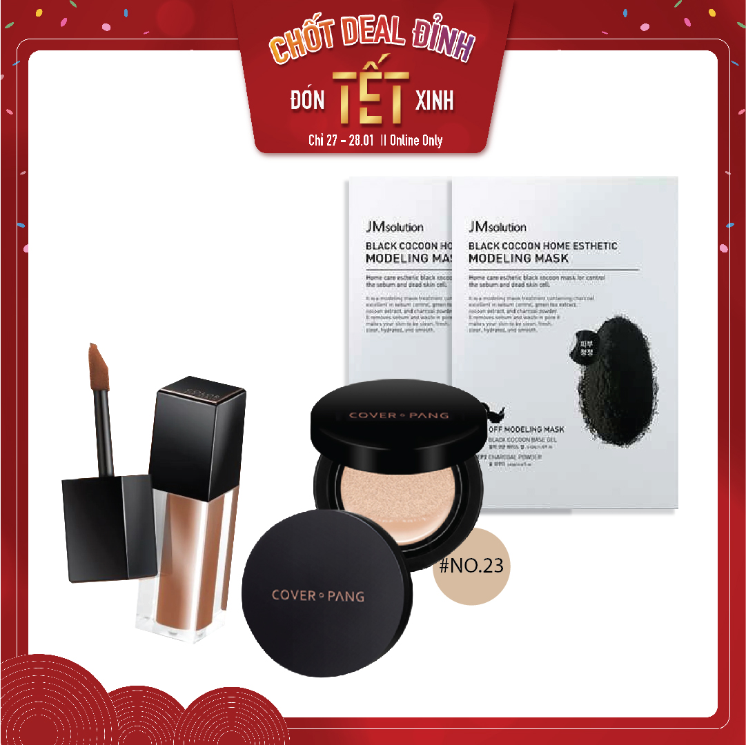 Combo Son Tint & Phấn Nước Che Phủ Hoàn Hảo, Lâu Trôi A'pieu Cover - Pang Long Wear Cushion No.23