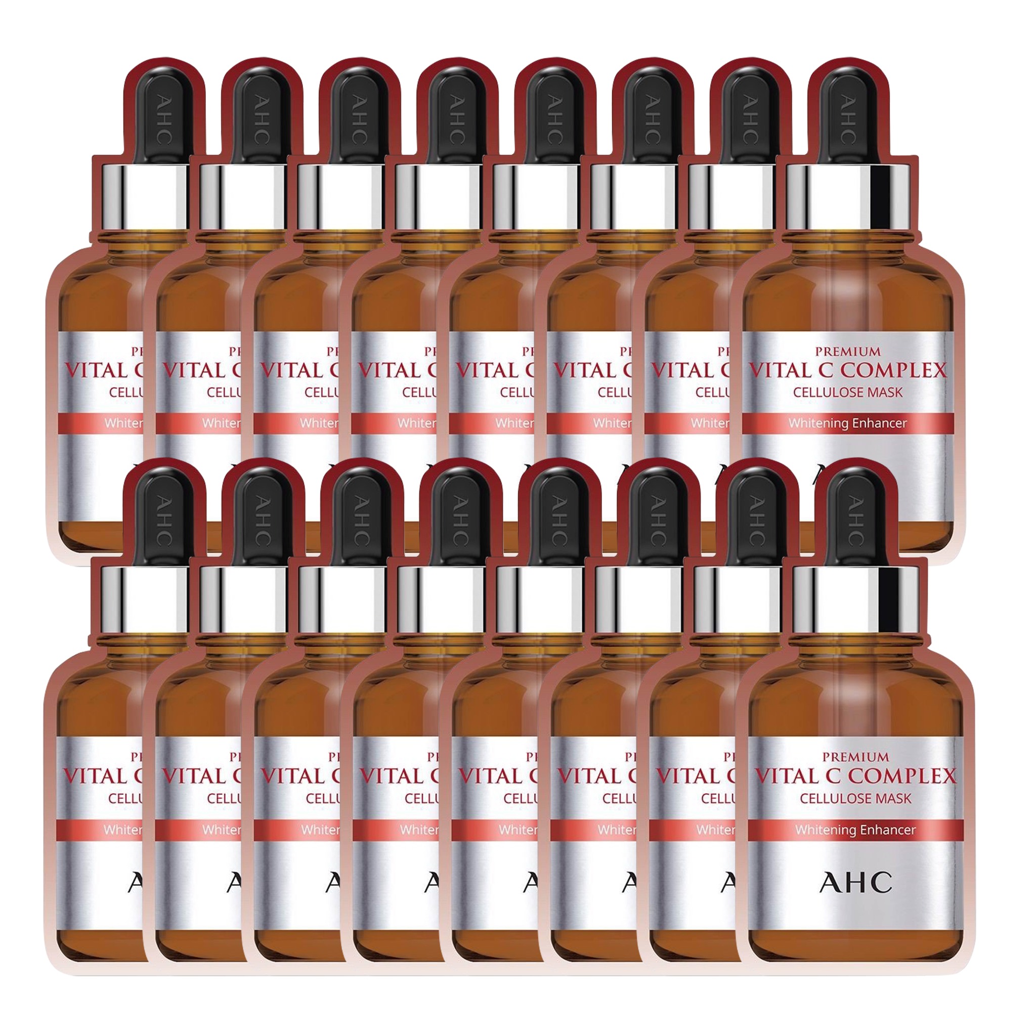 Combo 16 Mặt Nạ Giấy Làm Sáng Trắng Da Ahc Premium Vital C Complex Cellulose