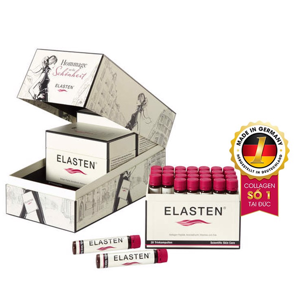 Thực Phẩm Bảo Vệ Sức Khỏe Elasten Collagen Germany Gift Edition (84 Ống 25Ml)