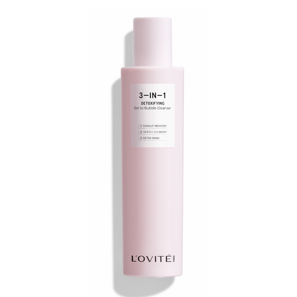 Gel Rửa Mặt Thải Độc Lovite 3 - In - 1 Detoxifying Gel - To - Bubble Cleanser 100Ml