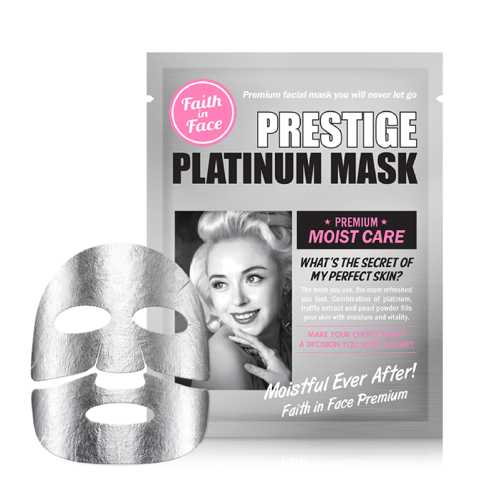 Mặt Nạ Cấp Ẩm, Giúp Da Tươi Sáng Faith In Face Prestige Platinum Mask 25G