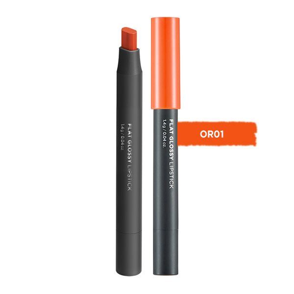 Son Môi Bóng Flat Glossy Lipstick Or01