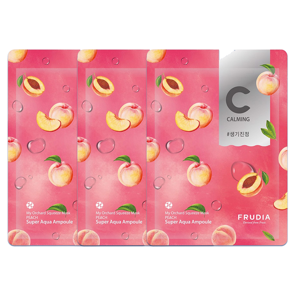 Set 03 Mặt Nạ Dưỡng Da Frudia My Orchard Squeeze Mask Peach 20Ml