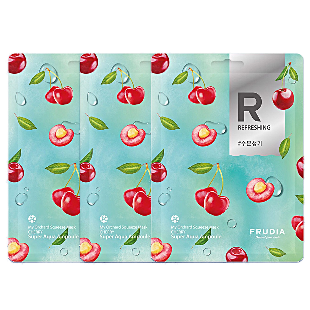 Set 03 Mặt Nạ Dưỡng Da Frudia My Orchard Squeeze Mask Cherry 20Ml