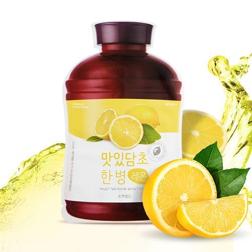 Mặt Nạ Giấy Làm Sáng Da A'pieu Fruit Vinegar Sheet Mask (Lemon)