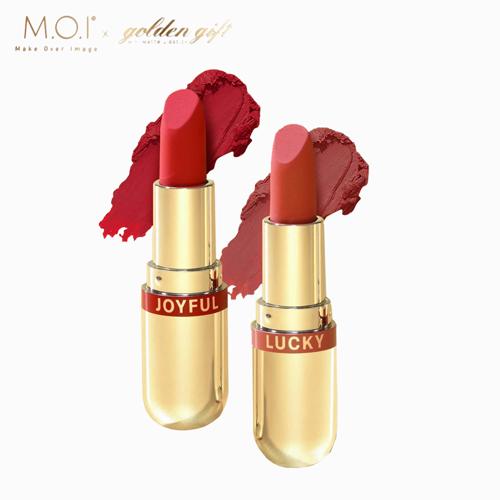 [Phiên Bản 2.2 Joyful] Set 2 Son Thỏi M.o.i Mini Golden Gift