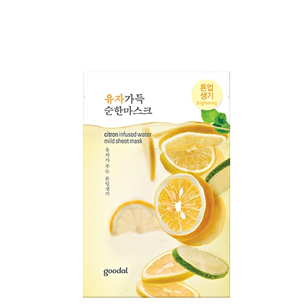 Mặt Nạ Dưỡng Sáng Da Goodal Citron Infused Water Mild Sheet Mask