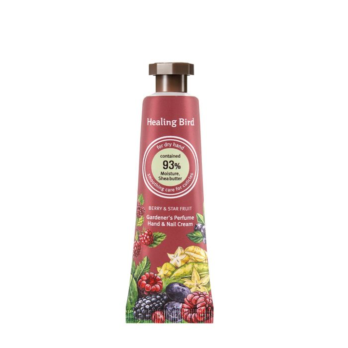 Kem Dưỡng Da Tay Healing Bird Gardener's Perfume Hand & Nail Cream [Berry & Star Fruit] 30Ml