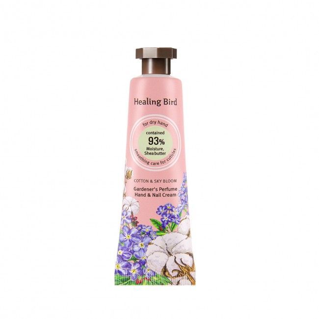 Kem Dưỡng Da Tay Healing Bird Gardener's Perfume Hand & Nail Cream [Cotton & Sky Bloom] 30Ml
