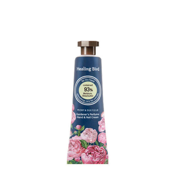 Kem Dưỡng Tay Healing Bird Gardener's Perfume Hand & Nail Cream [Peony & Silk Fleur] 30Ml