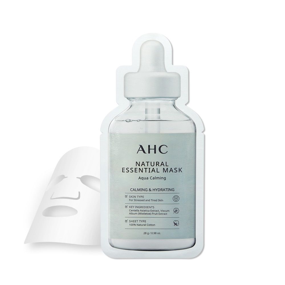 Mặt Nạ Giấy Làm Dịu Da Ahc Natural Essential Mask Aqua Calming 28G