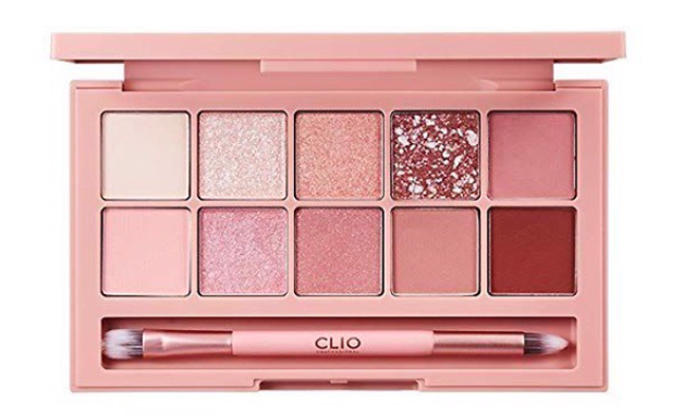 Combo Kẻ Mắt Nước & Màu Mắt Trang Điểm Clio Pro Eye Palette 005 Rusted Rose 6G