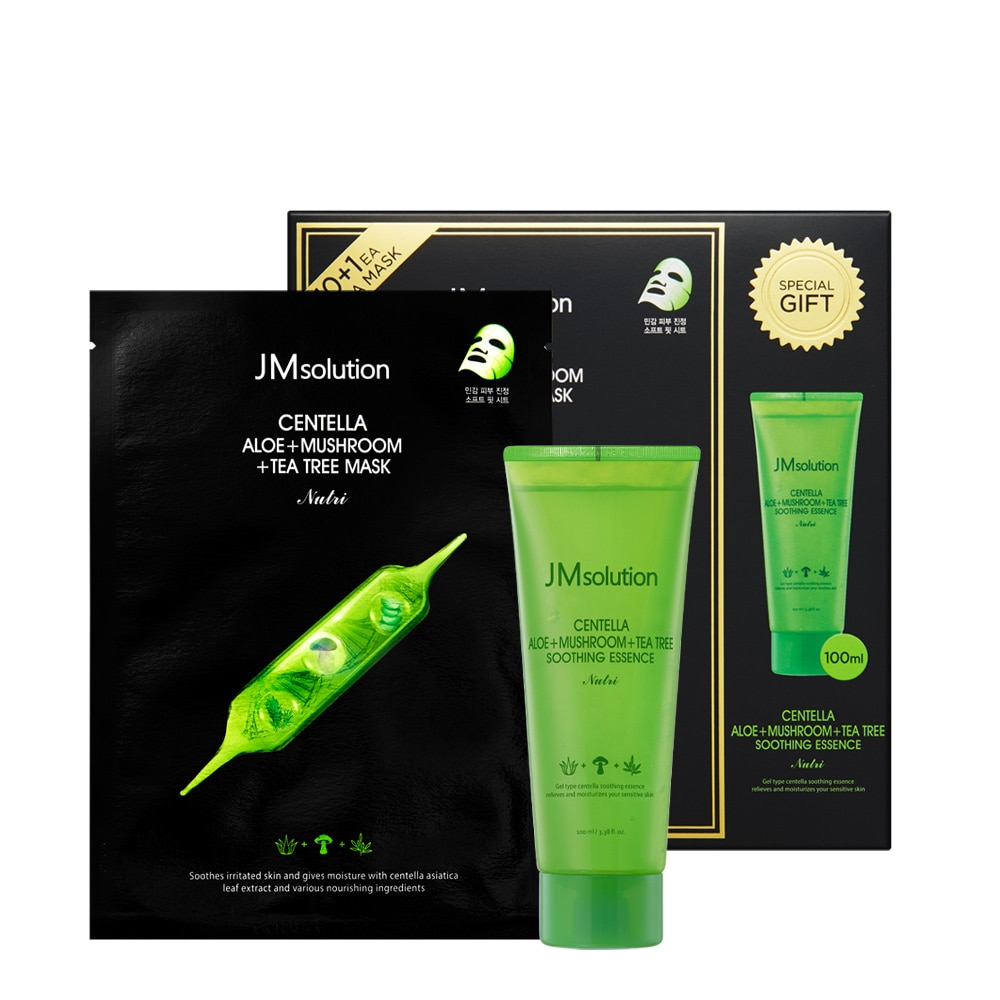 Bộ Mặt Nạ Jmsolution Centella Aloe+Mushroom+Tea Tree Mask Nutri Edition