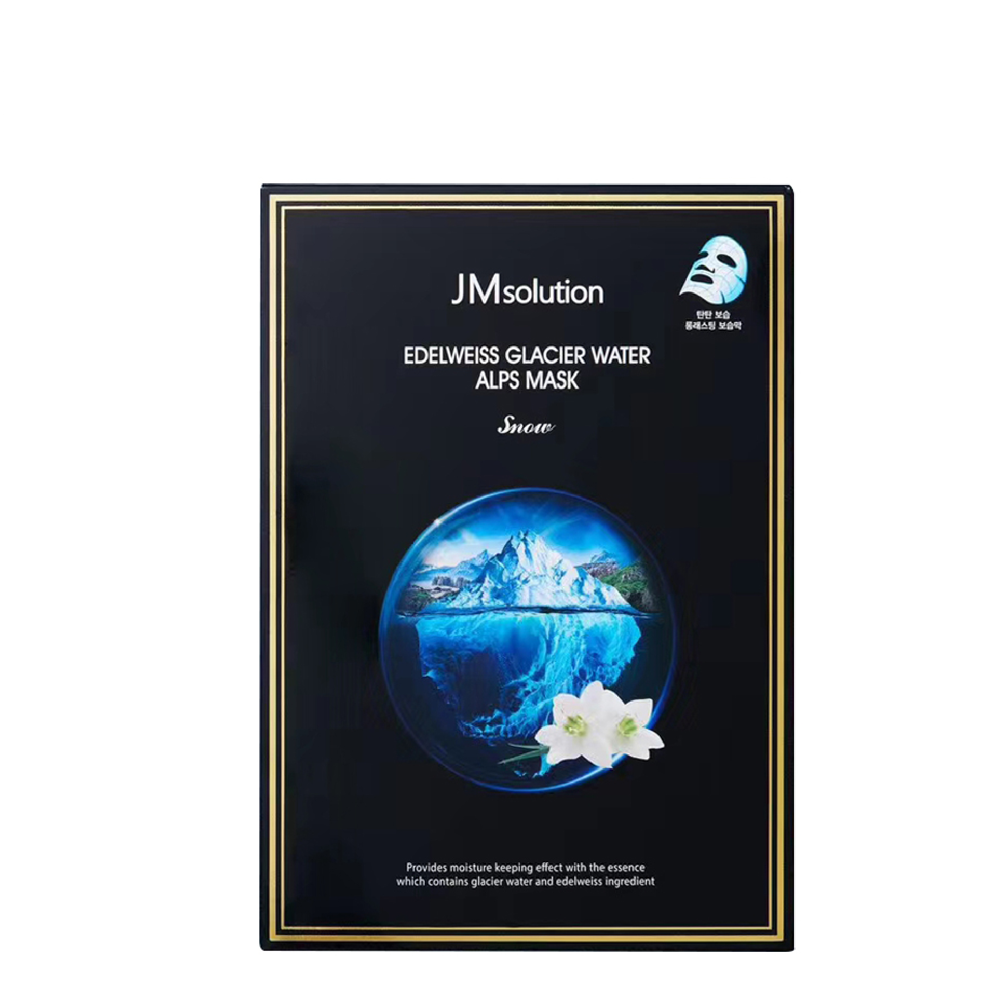 Mặt Nạ Giấy Dưỡng Ẩm Jmsolution Edelweiss Glacier Water Alps Mask 30Ml