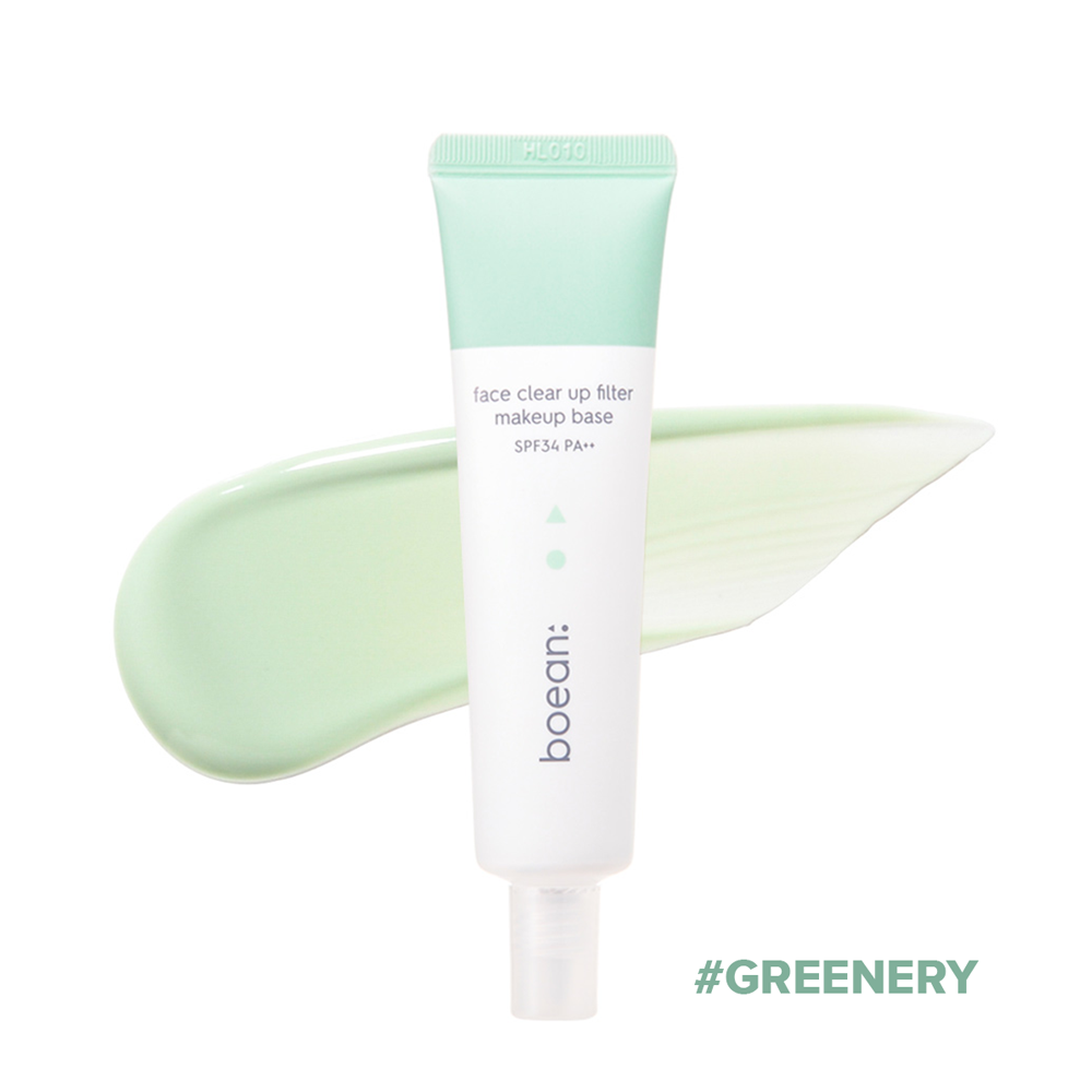 Kem Nền Chống Nắng Boean Face Clear Up Filter Makeup Base Spf34Pa++ Greenery 35Ml