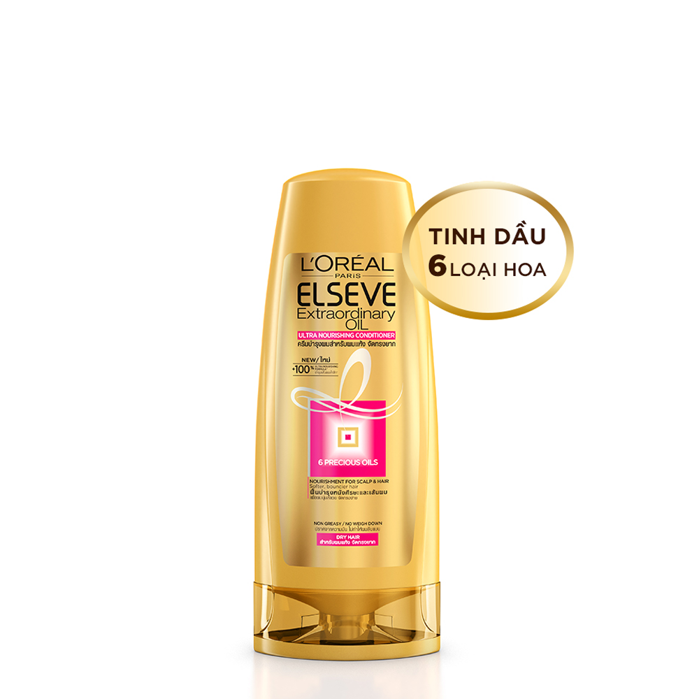 Dầu Xả Dưỡng Tóc Suôn Mượt L'oreal Paris Elseve Extraordinary Nourishing Conditioner 325Ml