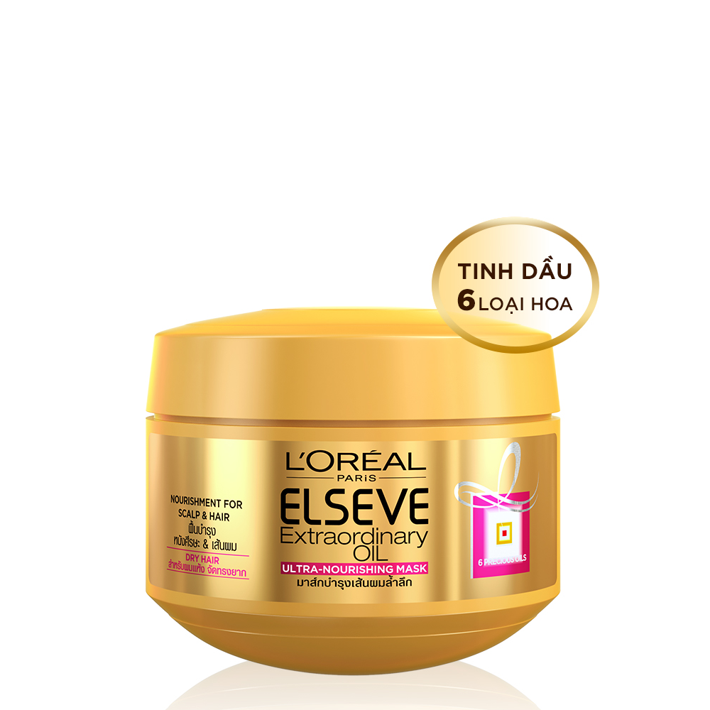 Kem Ủ Tóc L'oreal Paris Elseve Extraordinary Nourishing Mask 200Ml