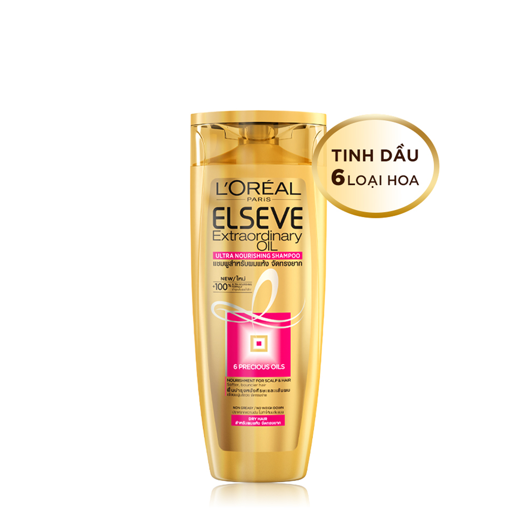 Dầu Gội Dưỡng Tóc Suôn Mượt L'oreal Paris Elseve Extraordinary Nourishing Shampoo