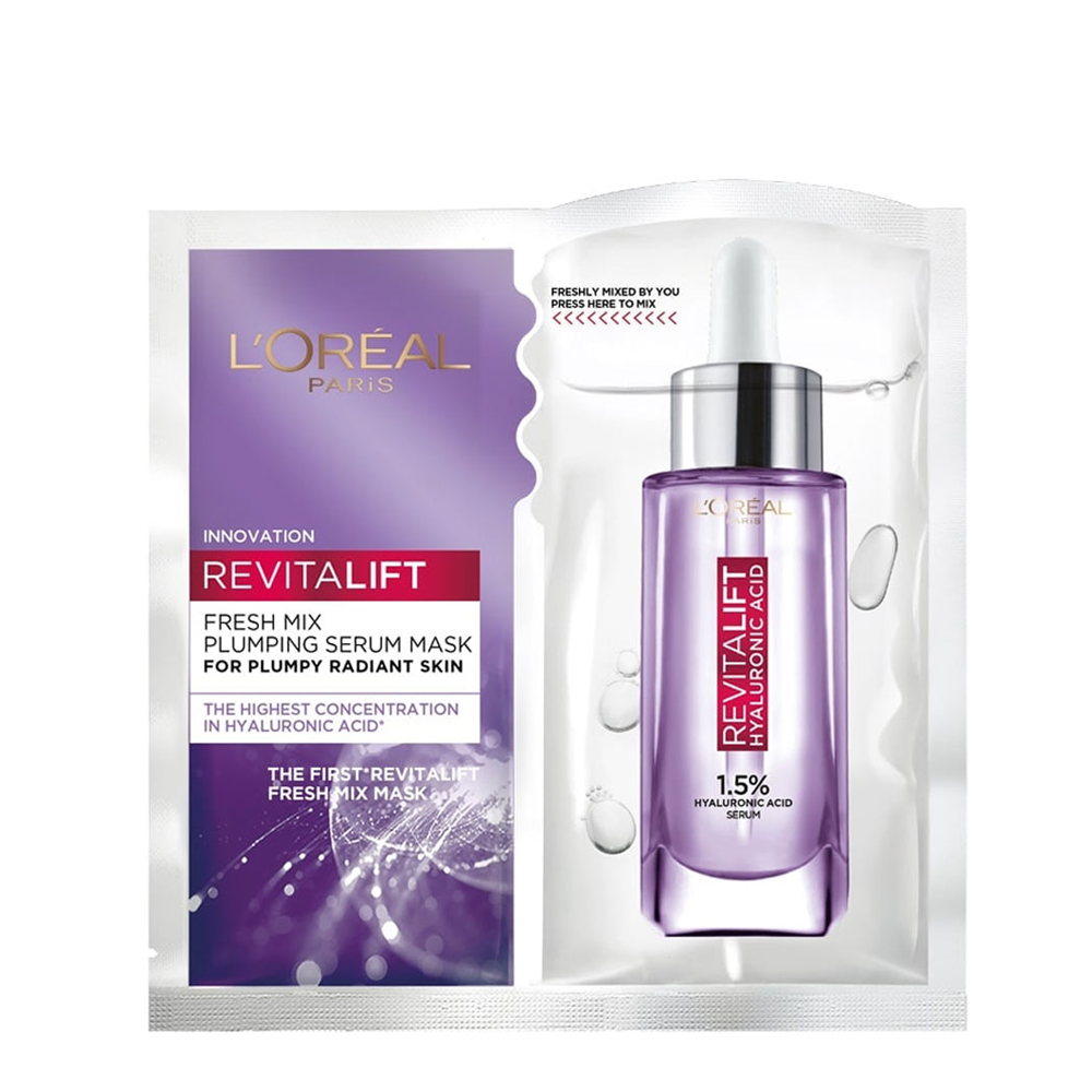 Mặt Nạ Căng Mướt Da L’oreal Revitalift Fresh Mix Plumping Serum Mask 30Ml