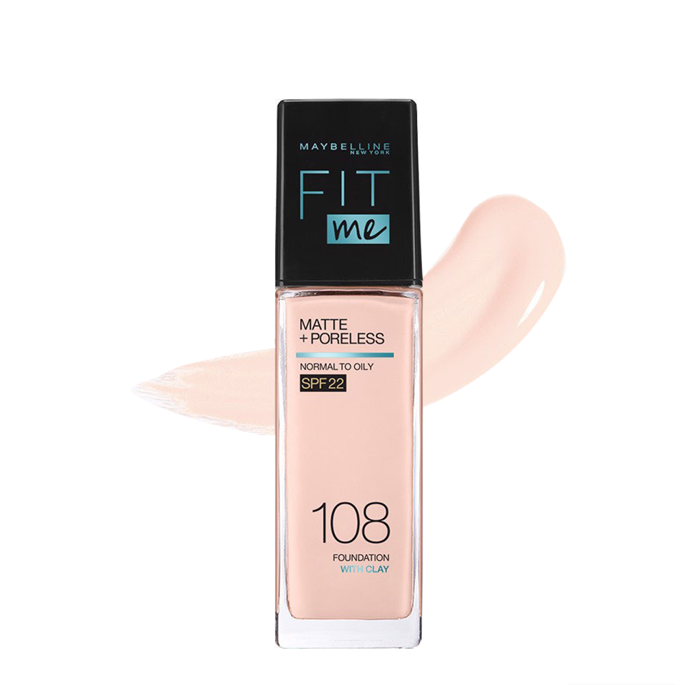 Kem Nền Maybelline Fit Me Matte+Poreless 30Ml 108 Light Porcelain [Không Đổi Trả, Hsd Tháng 01/2023]