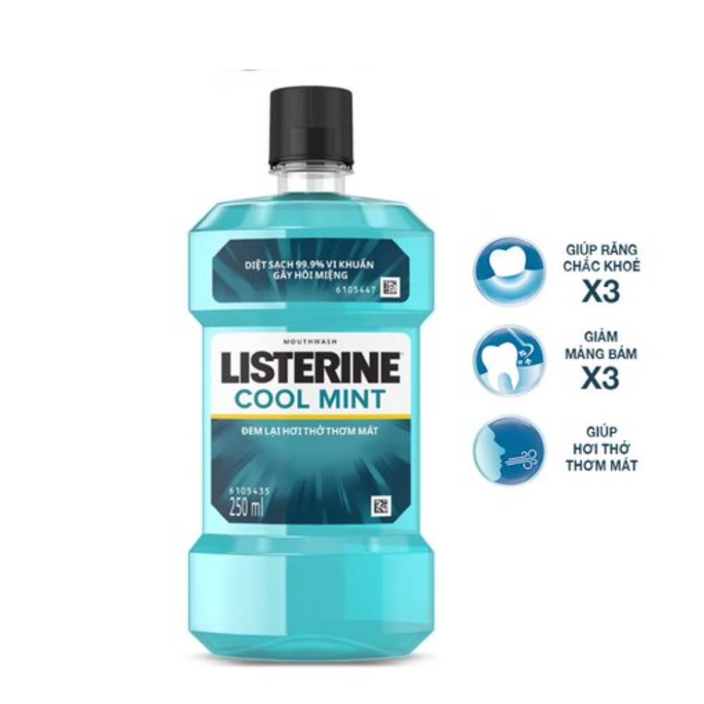 Nước Súc Miệng Hương Bạc Hà Listerine Cool Mint