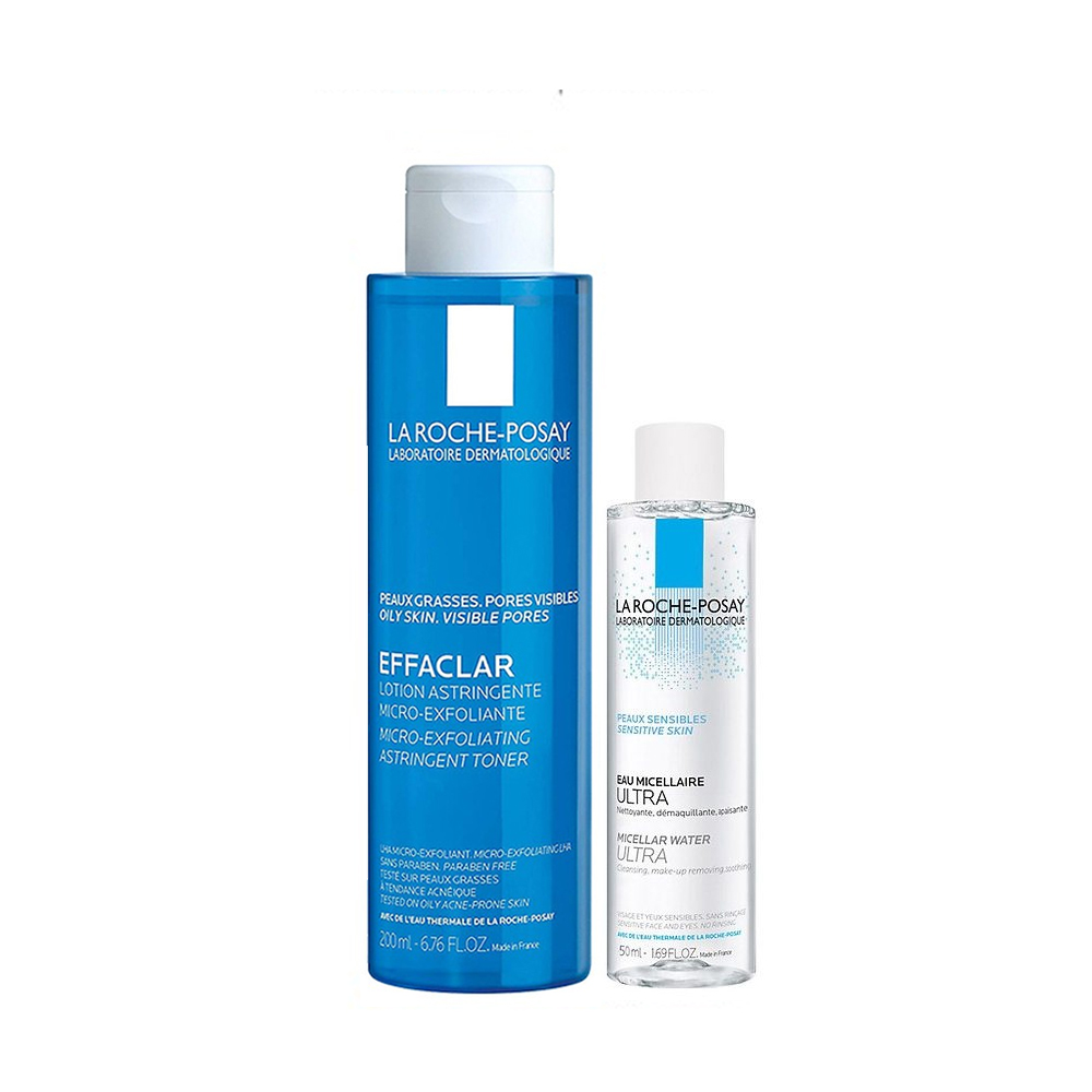 Bộ Sản Phẩm Cân Bằng Giàu Khoáng Cho Da Dầu La Roche - Posay 200Ml & Nước Tẩy Trang La Roche - Posay Effaclar 50Ml