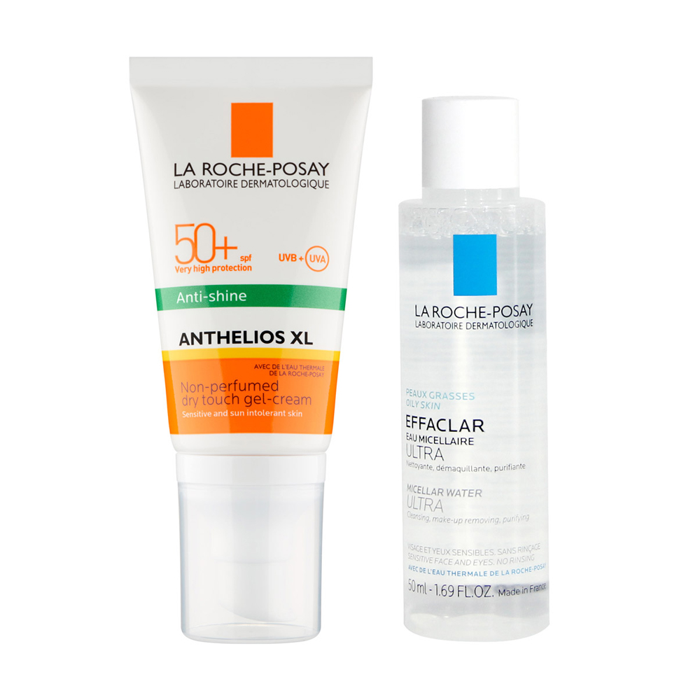 Bộ Đôi Chống Nắng Kiềm Dầu Và Tẩy Trang Vichy (Anthelios Dry Touch 50Ml & Micellar Water Ultra For Oily Skin 50Ml)