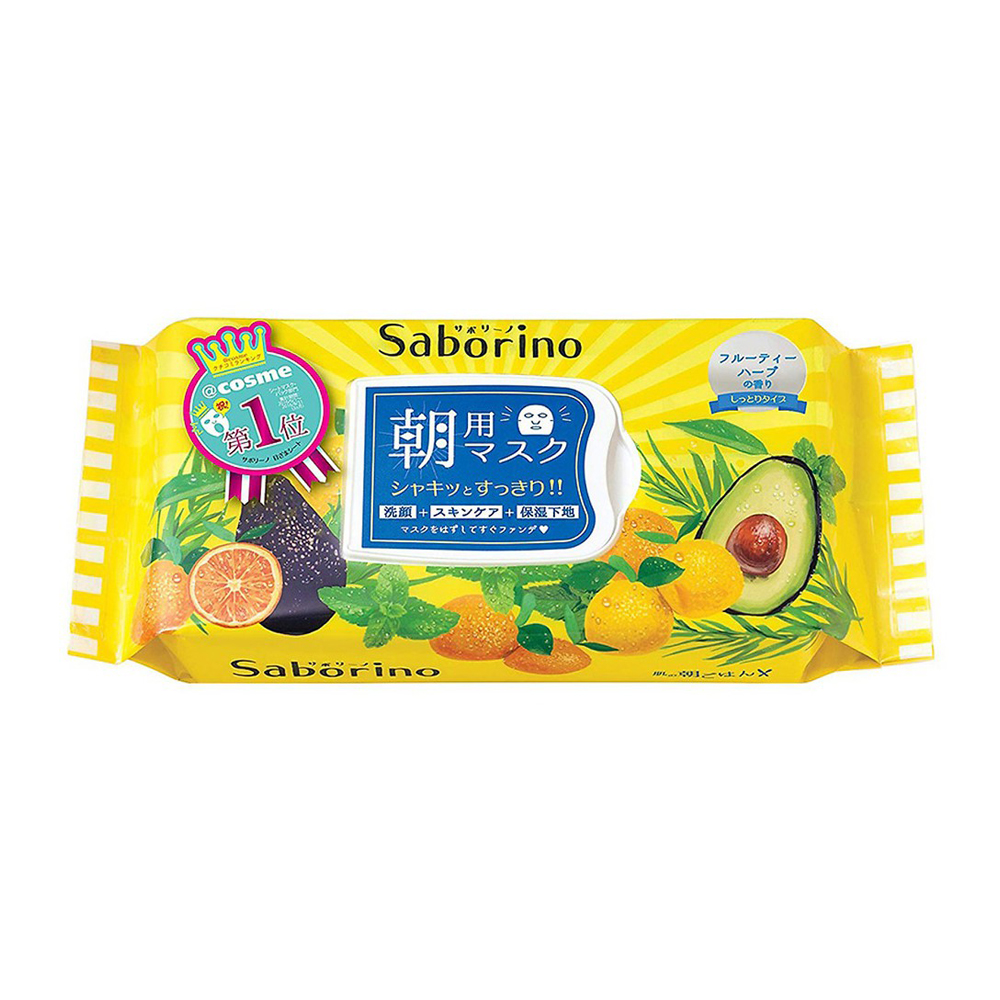 Mặt Nạ Dưỡng Ẩm Buổi Sáng Hương Trái Cây Saborino Morning Facial Sheet Mask