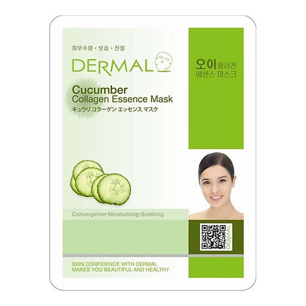 Mặt Nạ Collagen Dưa Leo Dermal Cucumber Collagen Essence Mask 23G