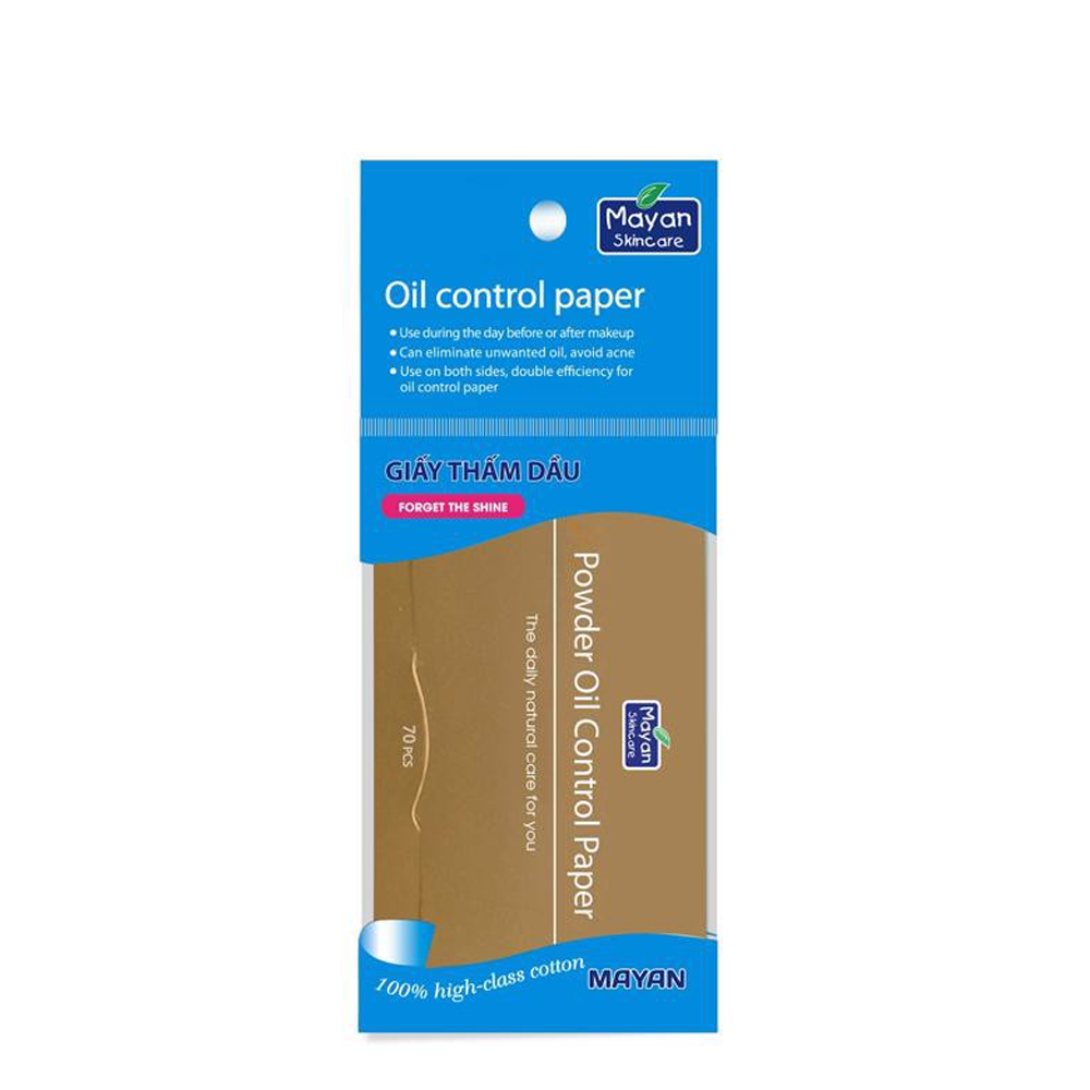 Giấy Thấm Dầu Mayan Powder Oil Control Paper (70 Miếng)