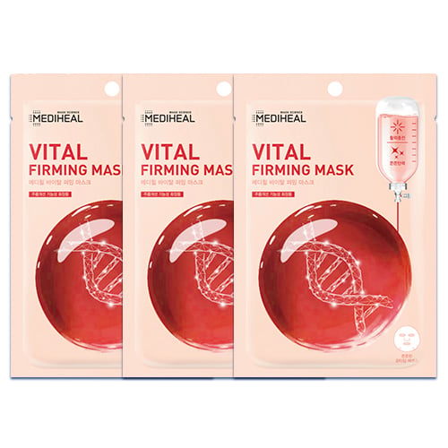 Set 03 Mặt Nạ Giấy Làm Sáng Mịn Da Mediheal Vital Firming Mask 20Ml