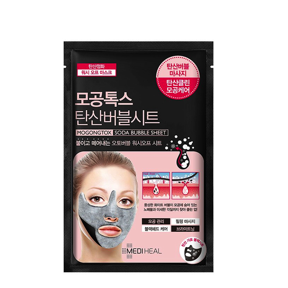 Mặt Nạ Sủi Bọt Thải Độc Da Mediheal Mogongtox Soda Bubble Sheet 18Ml