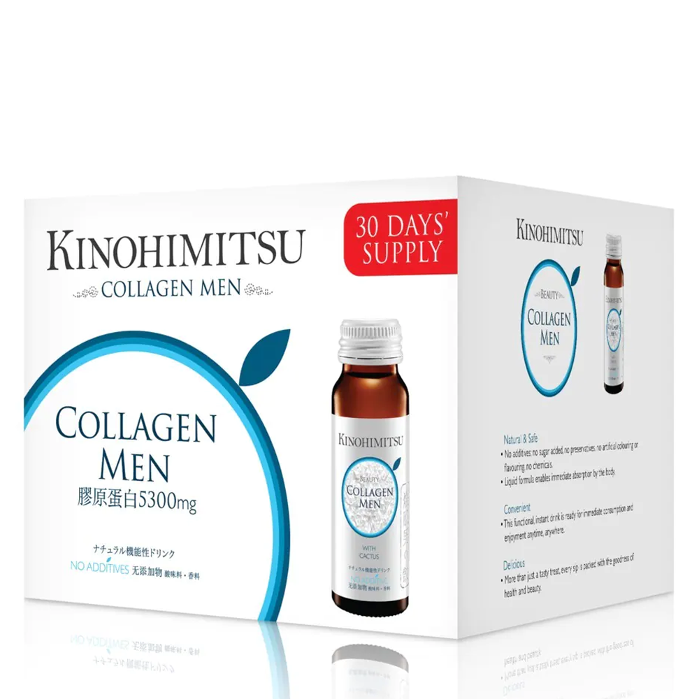 Nước Uống Đẹp Da Dành Cho Nam Kinohimitsu Collagen Men 50Ml (1 Hộp 16 Chai)