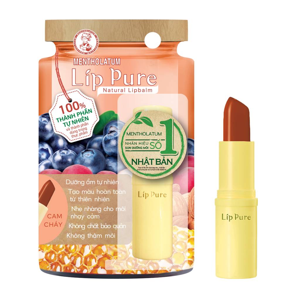 Son Dưỡng Môi Có Màu Mentholatum Lip Pure 3.8G