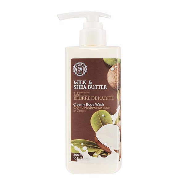Sữa Tắm Thefaceshop Milk & Shea Butter Creamy Body Wash 300Ml