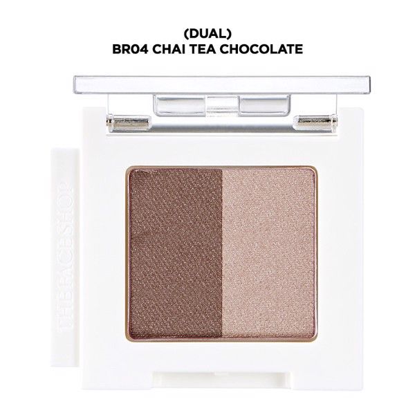 Màu Mắt Trang Điểm Mono Cube Eyeshadow (Dual) Br04 Chai Tea Chocolate