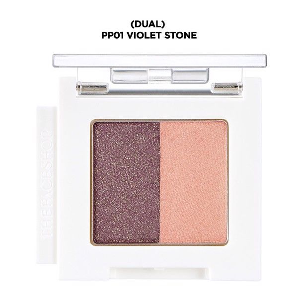 Màu Mắt Trang Điểm Mono Cube Eyeshadow (Dual) Pp01 Violet Stone