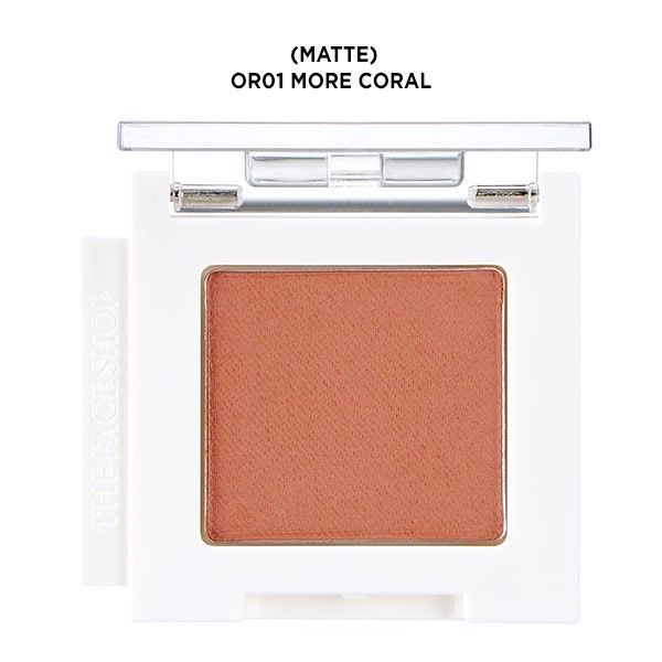 Màu Mắt Dạng Lì Mono Cube Eyeshadow (Matte) Or01 More Coral
