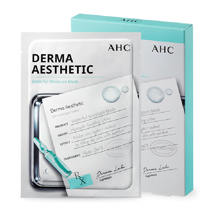 Mặt Nạ Giấy Dưỡng Ẩm Ahc Derma Aesthetic Waterful Moisture Mask 23G