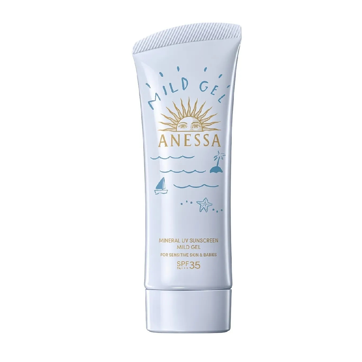 B22.2_Gel Chống Nắng Cho Da Nhạy Cảm Và Trẻ Em Anessa Moisture Uv Sunscreen Mild Gel 90G