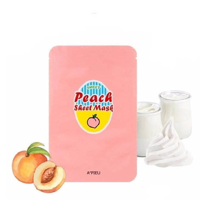 Mặt Nạ Giấy Nuôi Dưỡng Làn Da A'pieu Peach & Yogurt Sheet Mask 23G