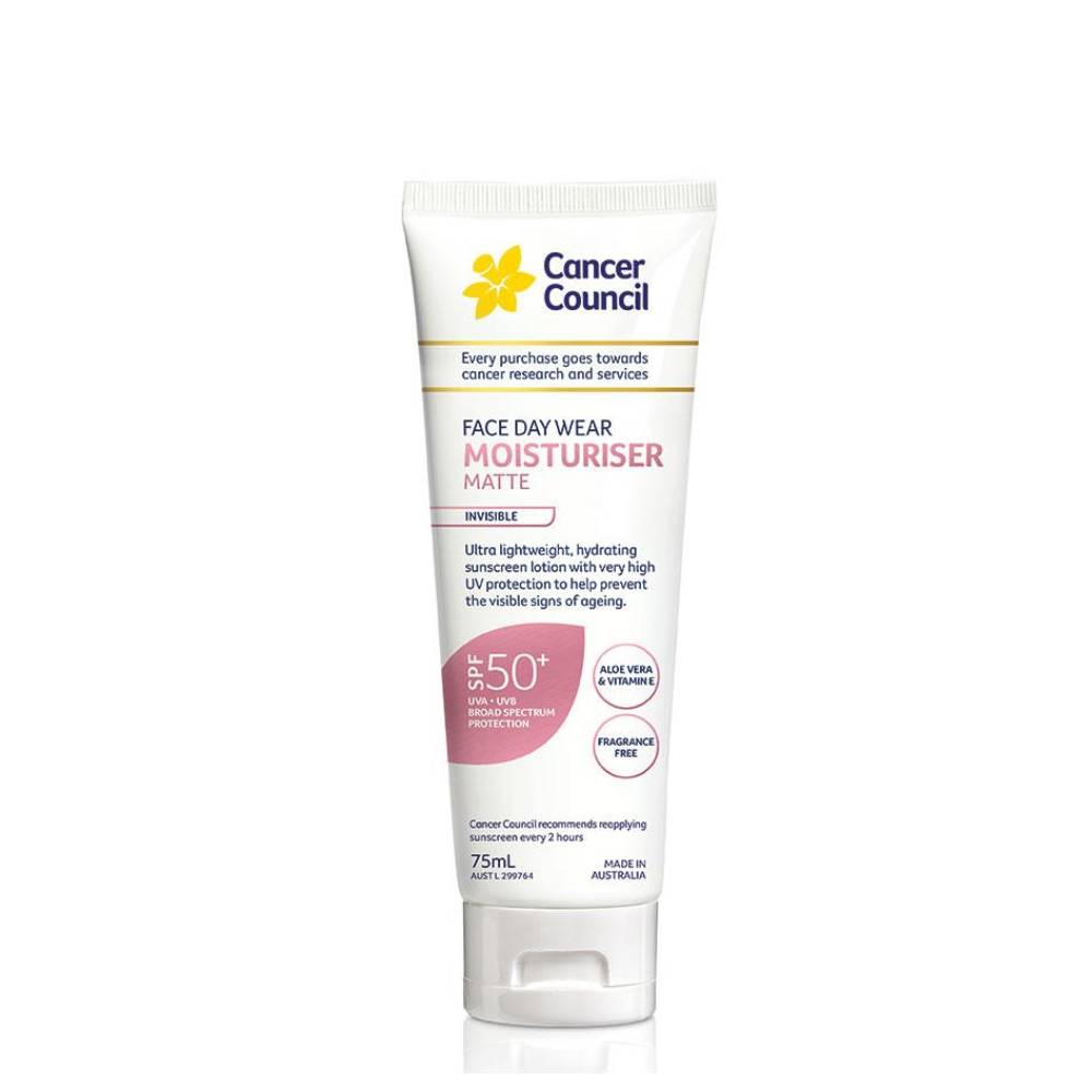 Kem Chống Nắng Dưỡng Ẩm, Chống Nước Cancer Council Face Day Wear Moisturizer 75Ml