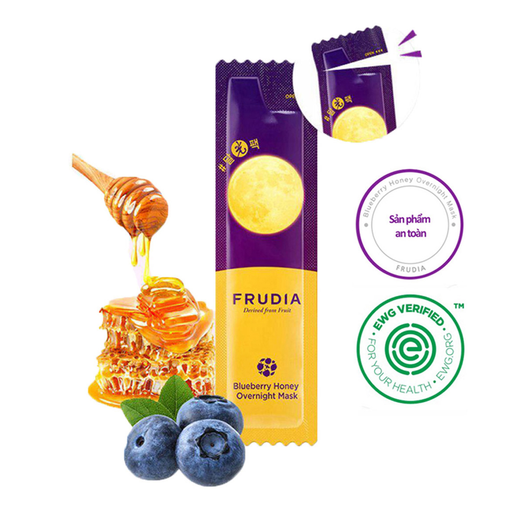 Mặt Nạ Ngủ Cấp Ẩm Frudia Blueberry Overnight Mask 5Ml